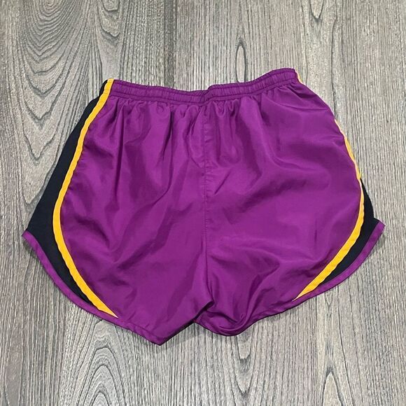 Nike Womens Plum Purple Orange Elastic Waist Dri-FIT Track Shorts Size XS - Picture 3 of 4